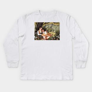 Underneath a Tree Kids Long Sleeve T-Shirt